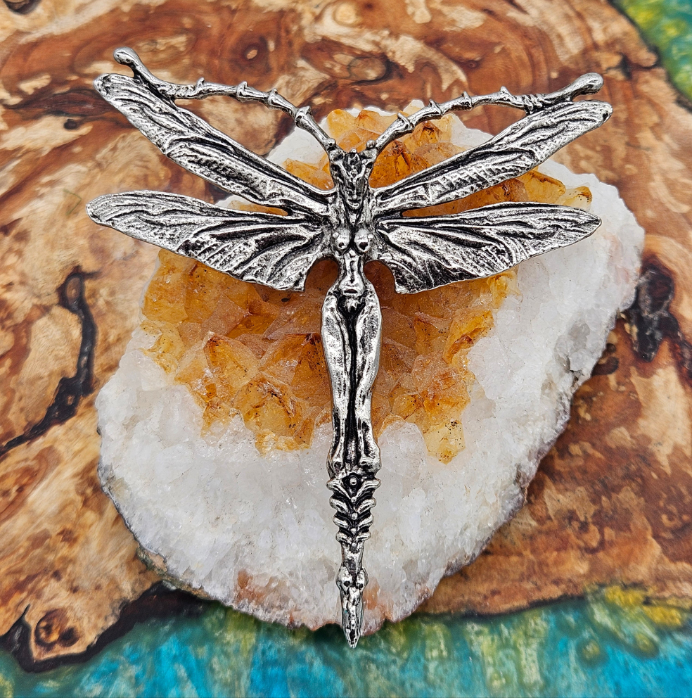 Axel R Stocks - Lady Dragonfly Pendant. Rare.