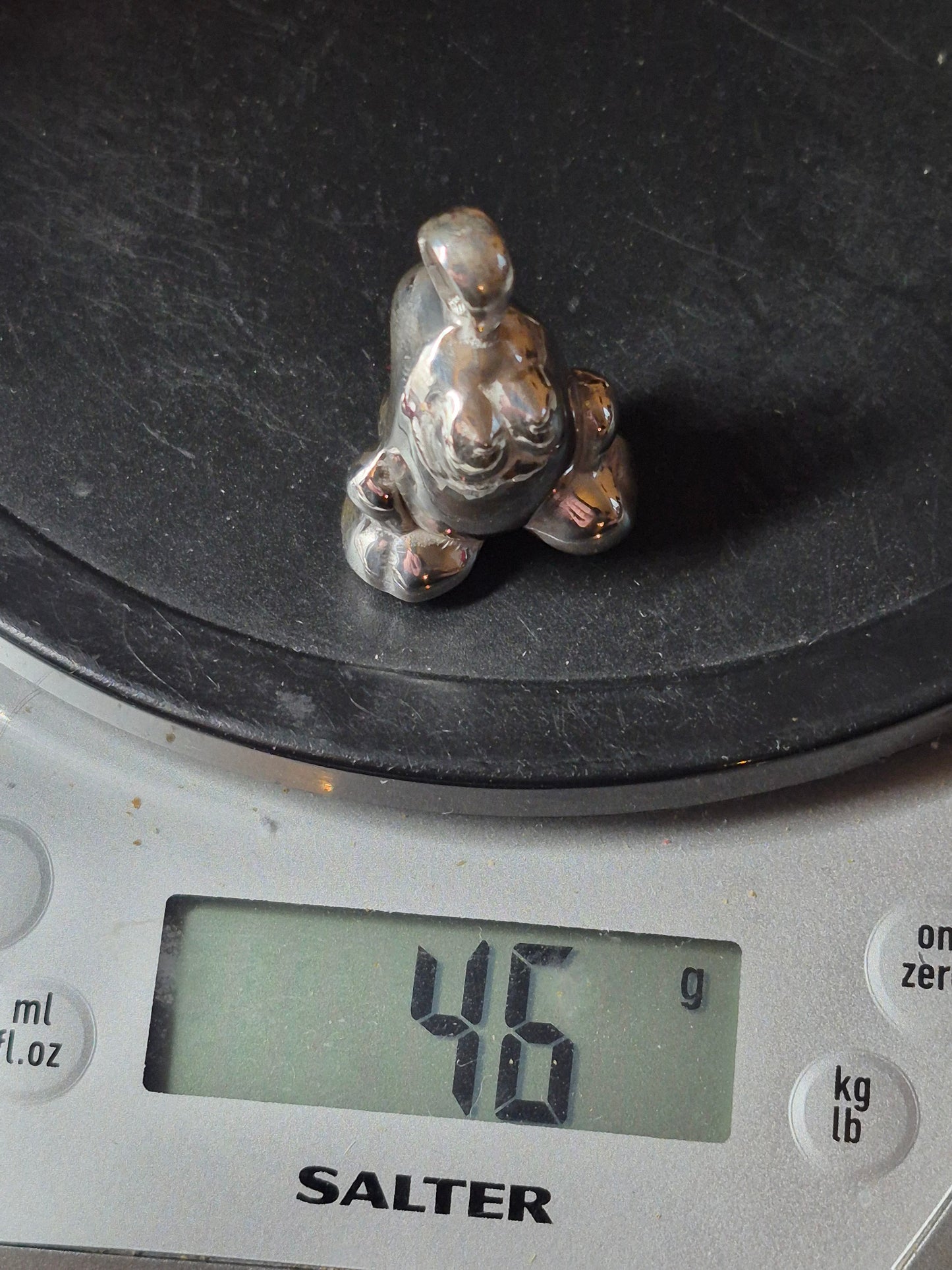 Gogo's Crazy Bones Eggy Pendant - Solid 925 Sterling Silver.