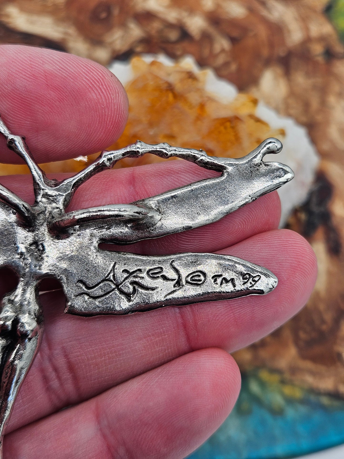 Axel R Stocks - Lady Dragonfly Pendant. Rare.