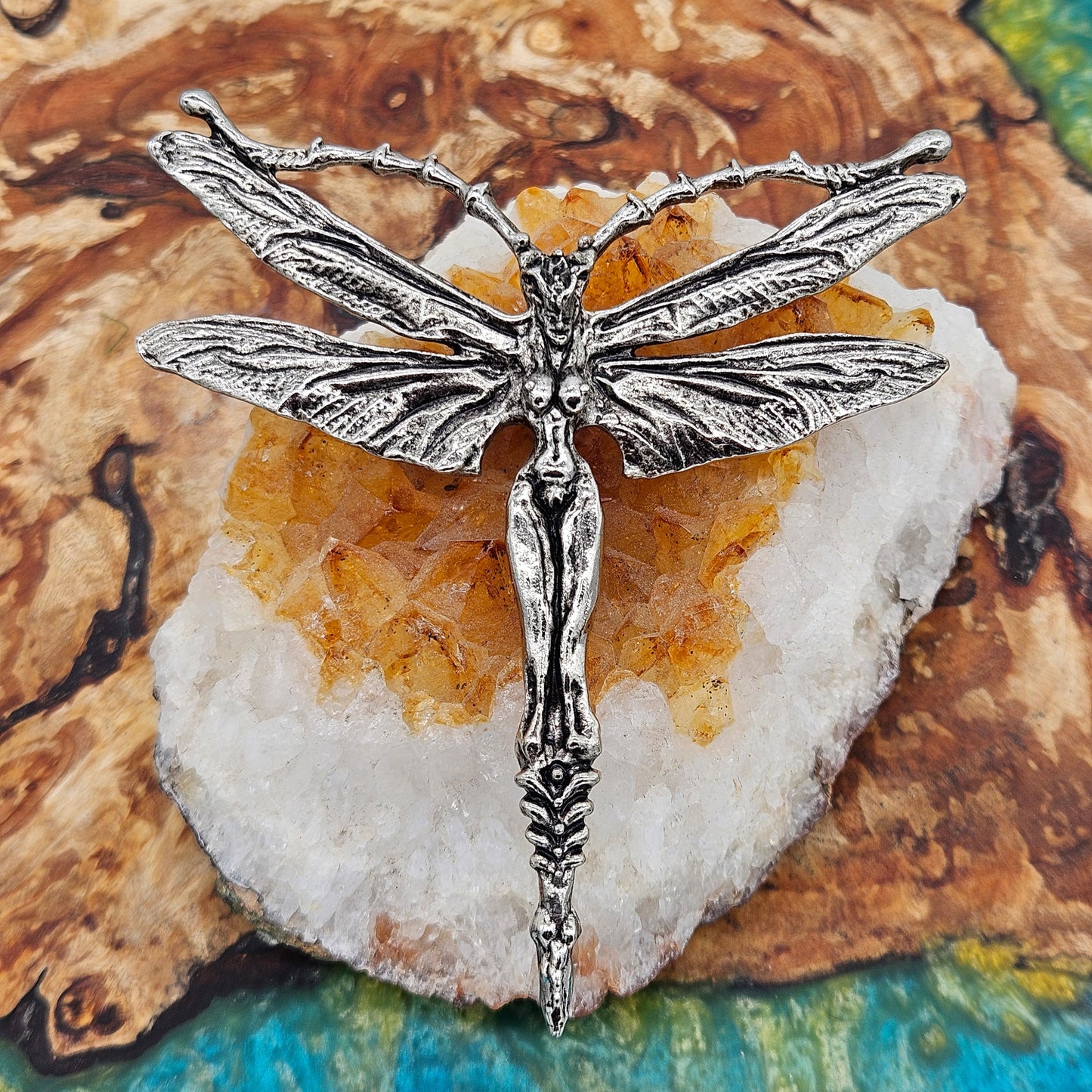 Axel R Stocks - Lady Dragonfly Pendant. Rare.