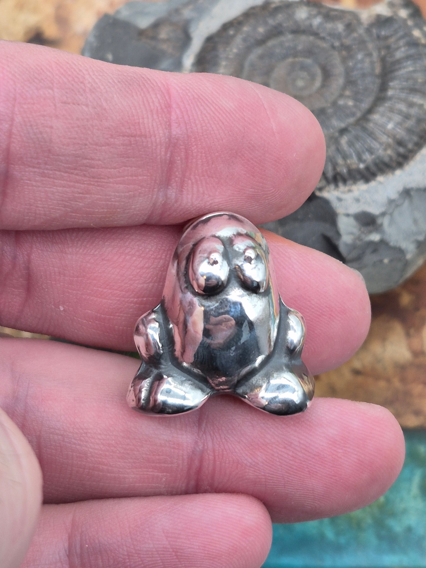 Gogo's Crazy Bones Eggy - Solid 925 Sterling Silver (Oxidised)