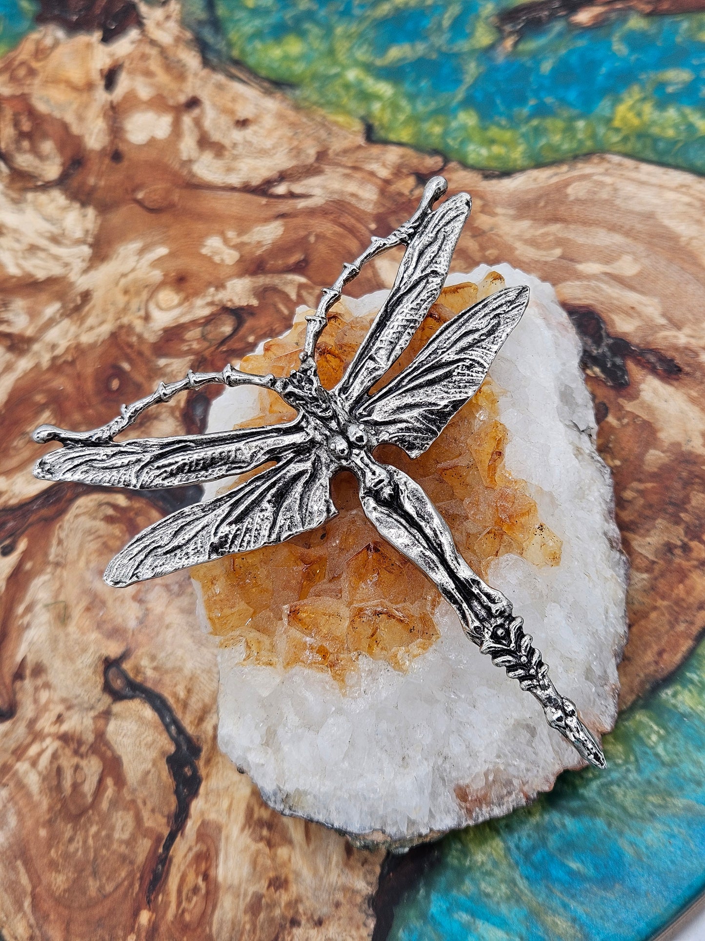 Axel R Stocks - Lady Dragonfly Pendant. Rare.