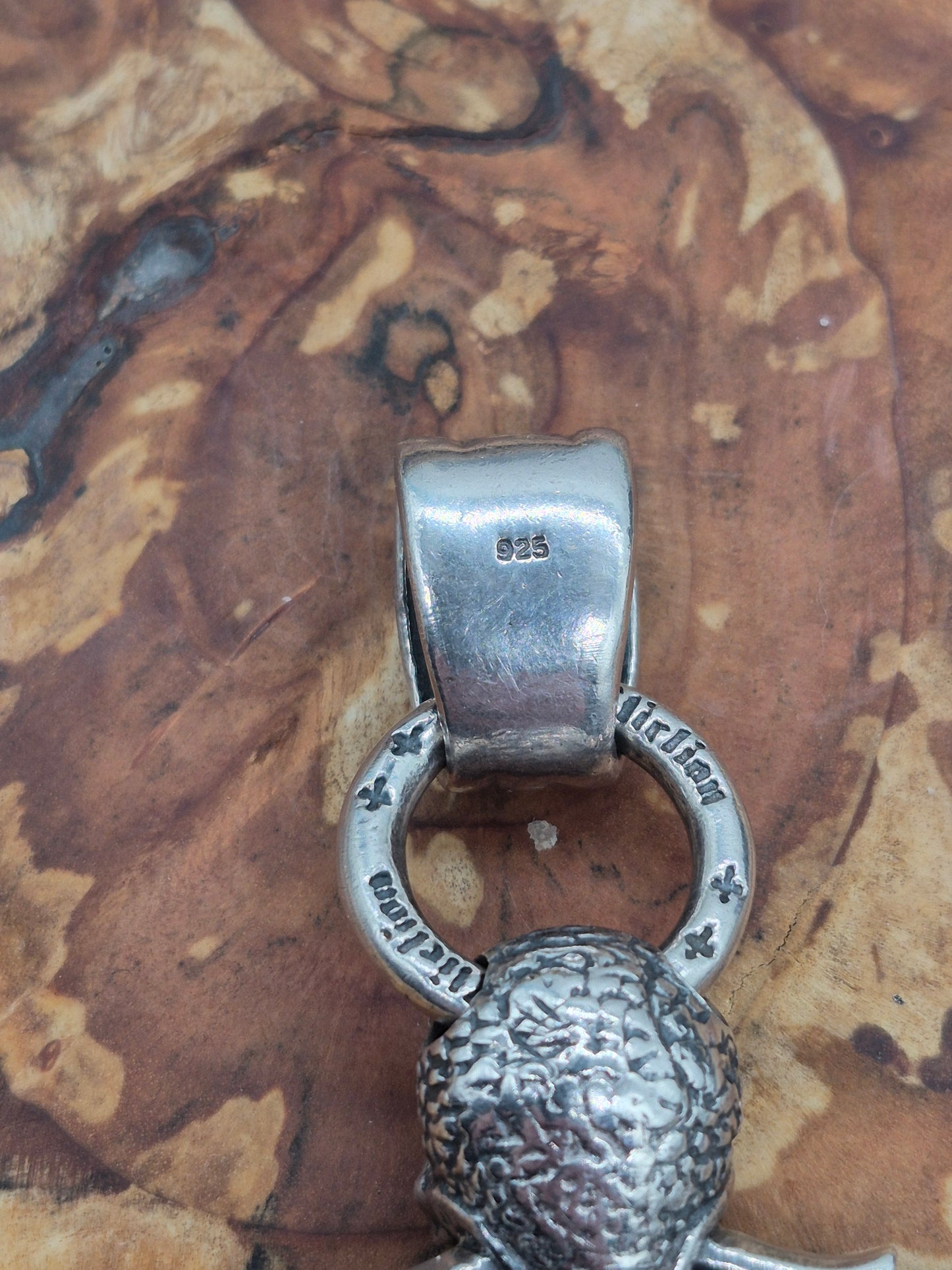 Affliction .925 Sterling Silver Fleur De Lis Pendant Vintage & Rare