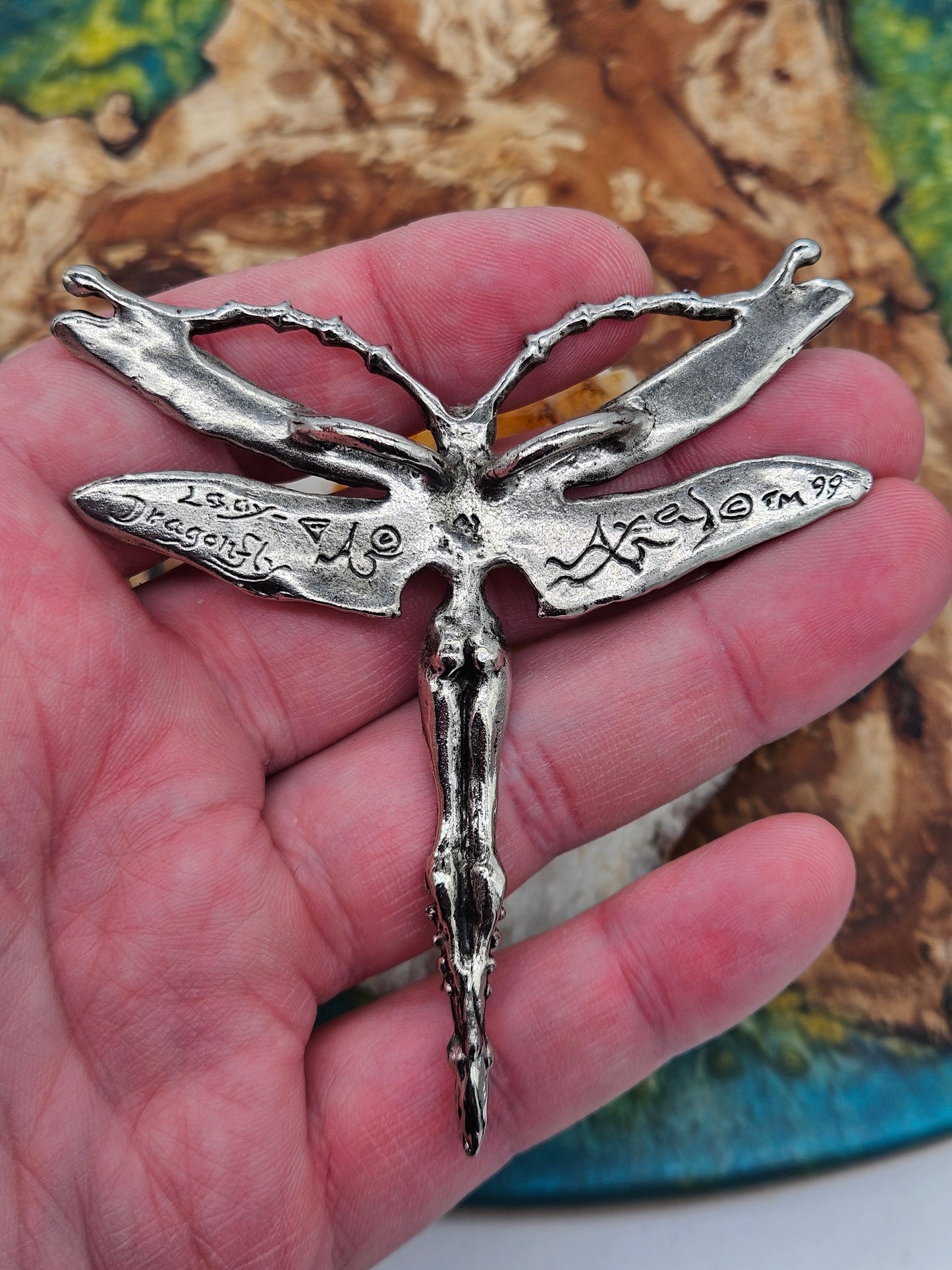 Axel R Stocks - Lady Dragonfly Pendant. Rare.