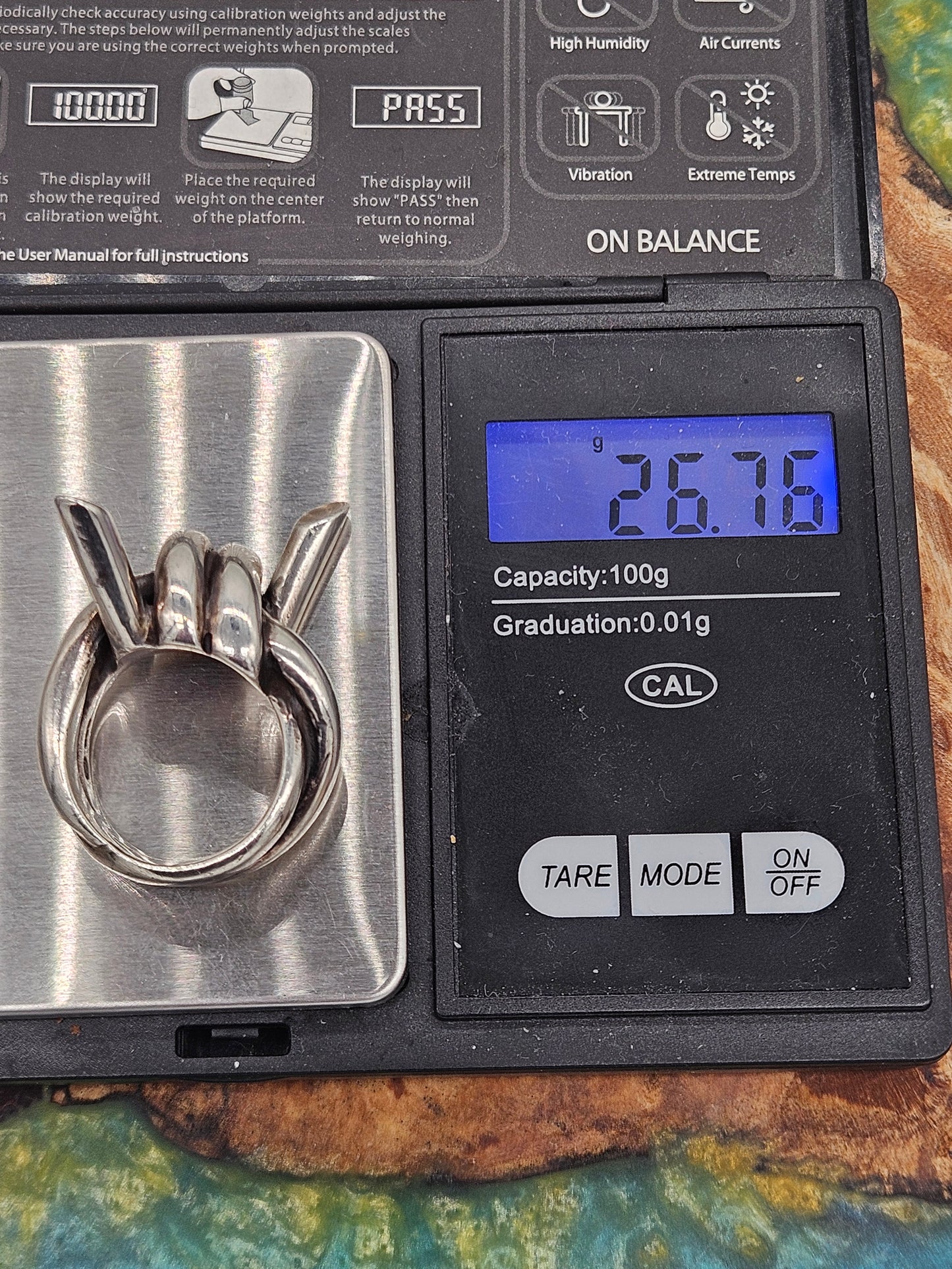 Heavy Barbed Wire Ring, Silver 925. The Wildcat Collection. Size P 1/2.