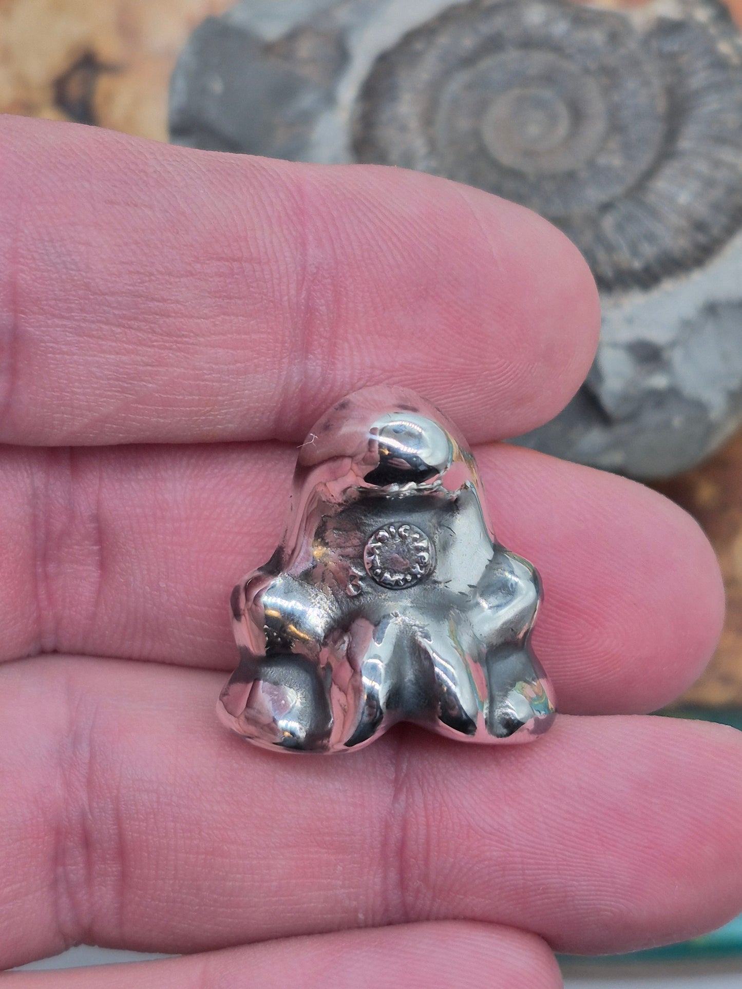 Gogo's Crazy Bones Eggy - Solid 925 Sterling Silver (Oxidised)